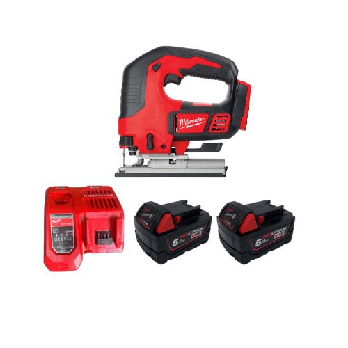 מסור אנכי 18V | שתי סוללות 5HA ומטען | Milwaukee | 18MBJS