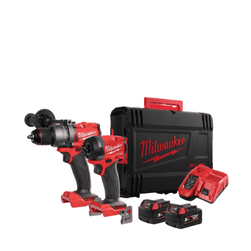 סט מברגות דור 4 מילווקי | 2 סוללות 5HA מטען | M18 FPP2A3