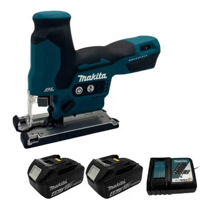 מסור אנכי 18V | שתי סוללות 4Ah מטען | Makita | DJV185