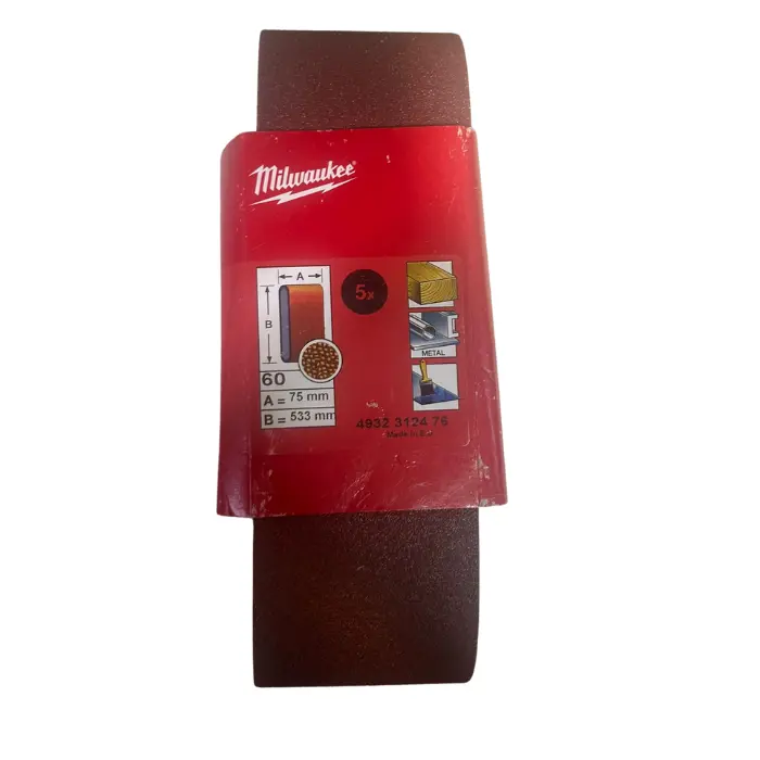 נייר ליטוש למלטשת סרט 75X533 גרעין 60 | Milwaukee