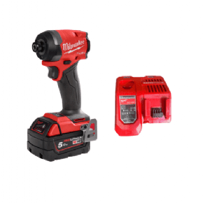 אימפקט | סוללה 5HA ומטען | Milwaukee | M18FID3