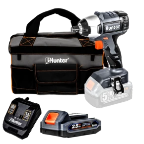 מפתח אימפקט נטען Brushless 18V - סוללה 2.5Ah | מטען 3A | תיק בד ייעודי