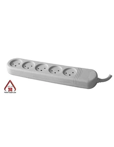 רב שקע 5 שקעים כולל כ -3 מטר כבל