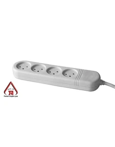 רב שקע 4 שקעים כולל כ - 1 מטר כבל