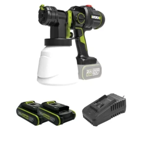 אקדח ריסוס צבע נטען 20V + שתי סוללות 2Ah ומטען WORX