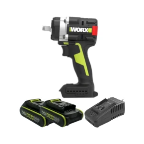 מפתח רטיטה 1/2 750NM 20V WORX + שתי סוללות 2Ah ומטען