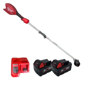 חרמש מילווקי 18V + שתי סוללות 5Ah ומטען