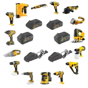 מגה סט כלי עבודה 18V GPT+סוללות 2X2Ah 2X4Ah +שני מטענים