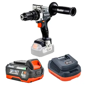 מקדחה 18V | סוללה 4HA ומטען | Hunter | 100315-001