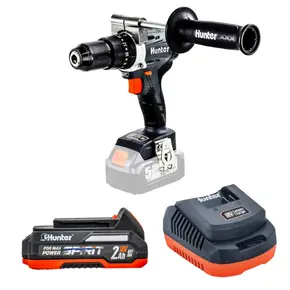 מקדחה 18V | סוללה 2HA ומטען | Hunter | 100315-001